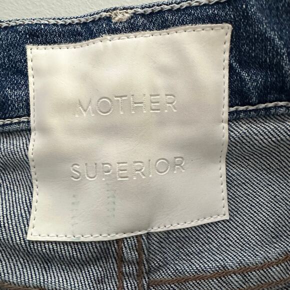 Mother The Hustler Sidewinder Jeans 27 Cowboys Don’t Cry Flare High Rise - Picture 3 of 14